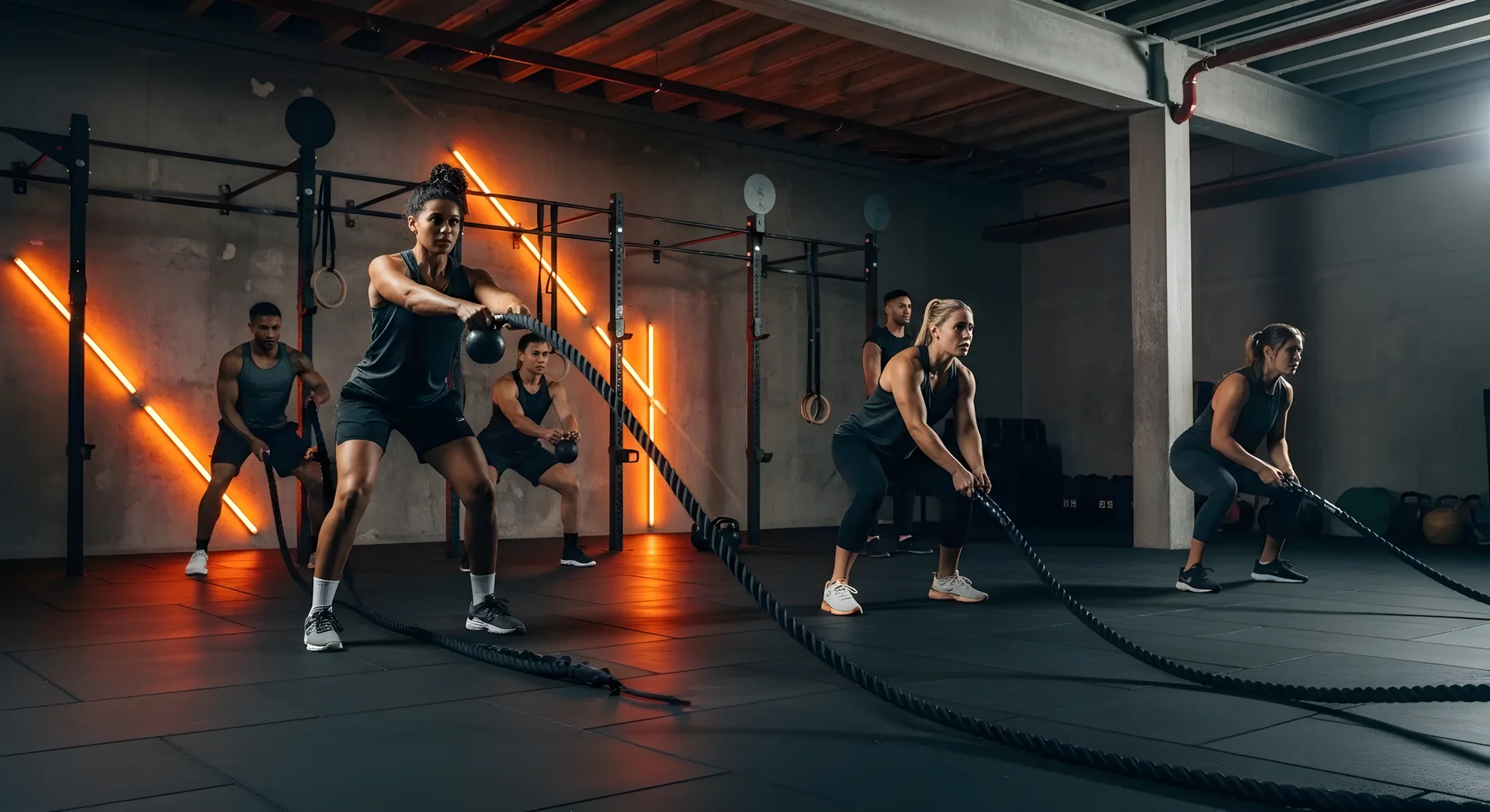 Energetyczne zajęcia grupowe w loftowej siłowni Fusion Pulse Gym